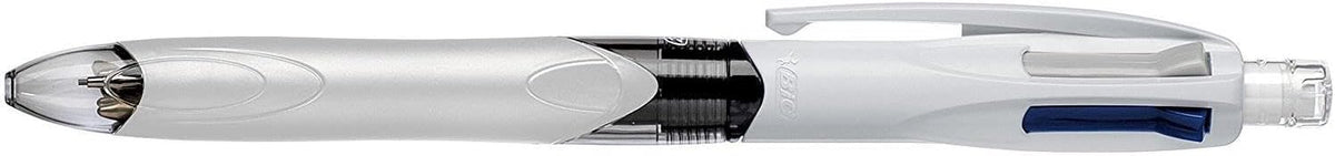BIC 4 Colours Multifunctional Ballpoint Pen and HB Pencil Combo - Set of 12 - All in One Writing Instrument with Built in Eraser