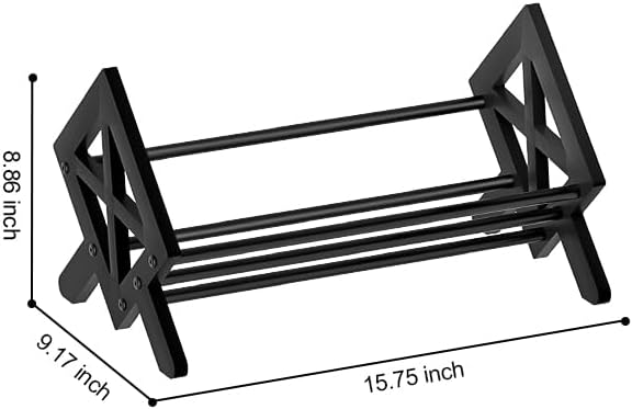 Desktop Bookshelf Organizer, Tilting Bookcase, Pure Black