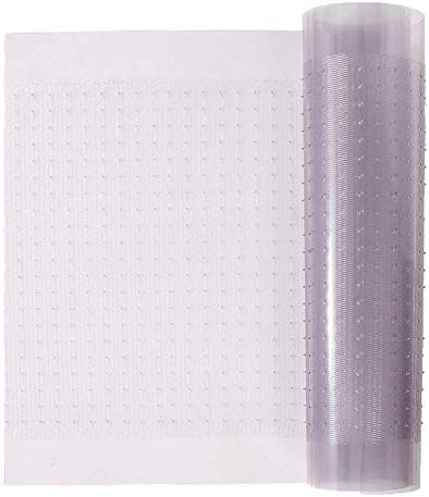 RESILIA Premium Heavy Duty Floor Runner/Protector for Carpeted Floors – Skid-Resistant Plastic Vinyl Carpet Protection, Clear, Prism, 27 Inches x 75 Feet, Made in the USA