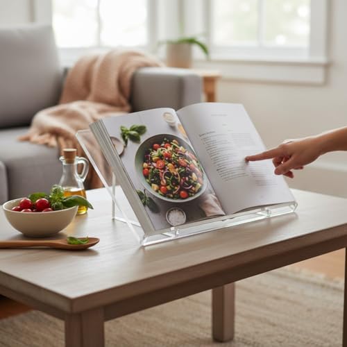 Azar Displays - 515500 - Deluxe Acrylic Book Stand Holder 1/2" Thick, Size: 18" x 12" x 5"