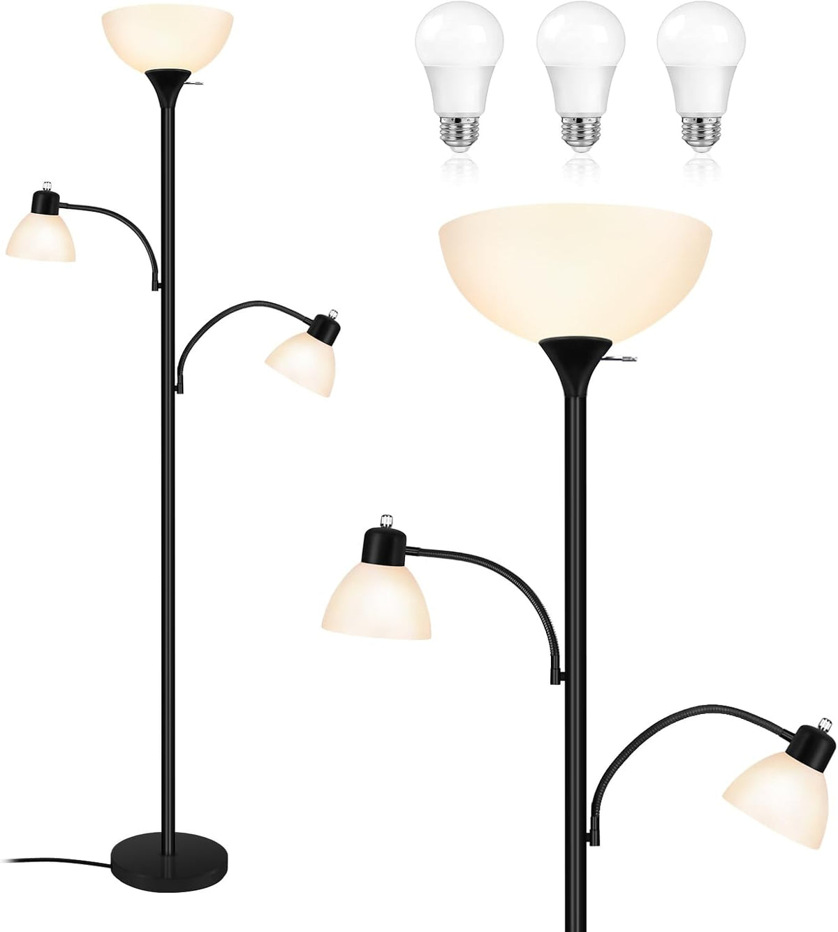 Luvkczc Floor Lamps for Living Room, 72" Tall Torchiere Floor Lamp