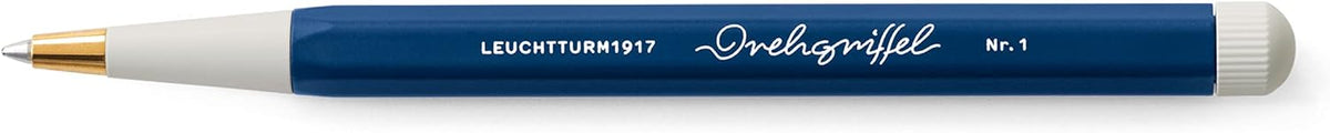 LEUCHTTURM1917 - Drehgriffel Writing Pen (Navy) - Ballpoint Pen with Royal Blue Ink Included