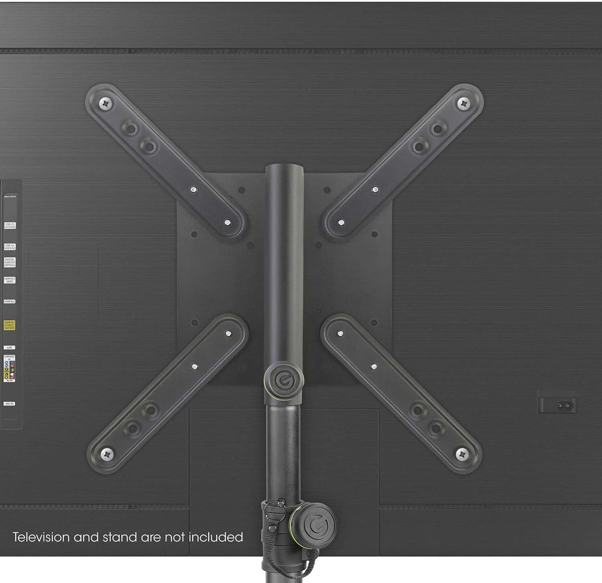 Gravity TV Monitor Mount GSAVESA1 LCD Monitor Mount for 35 mm Speaker Poles VESA Compatible, Black