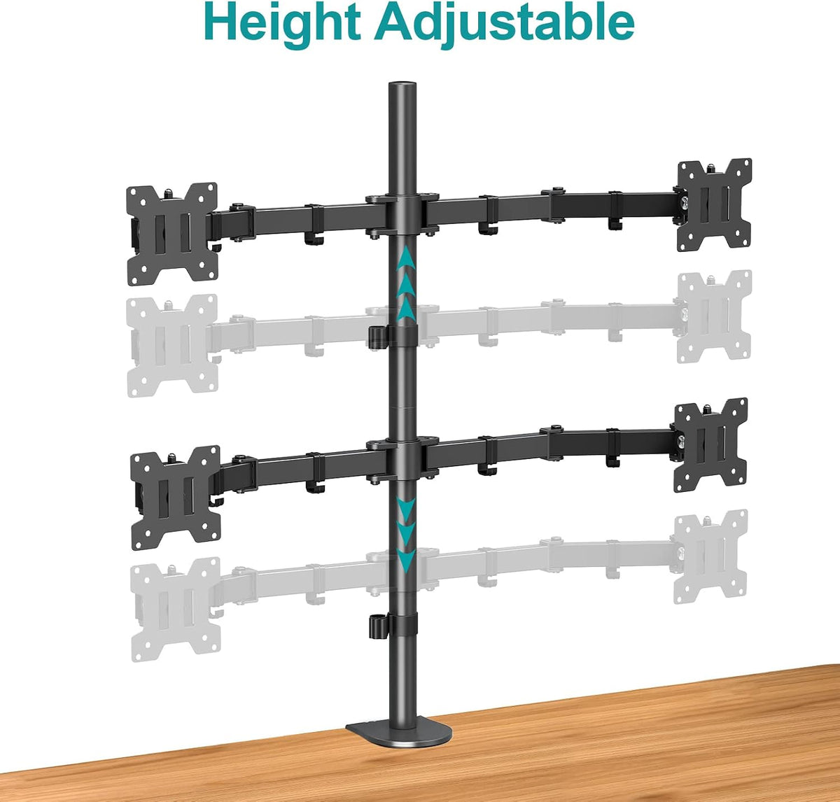 MOUNT PRO 4 Monitor Mount for Max 32" Computer Screens, Up to 17.6lbs Each