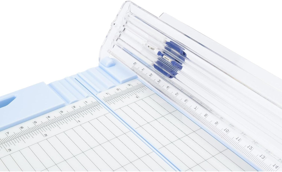 Vaessen Creative Paper Cutter and Scoring Board 6 x 12 inches / 15x30,5 cm - with Spare Blades and Extendable Ruler - Paper Trimmer and Scoreboard for Card Making, Envelopes, Crafting and Scrapbooking