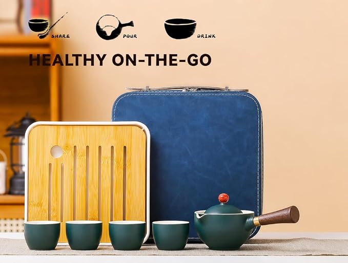 Chinese Tea Set, Chinese Gongfu Tea Set, Portable Teapot Set
