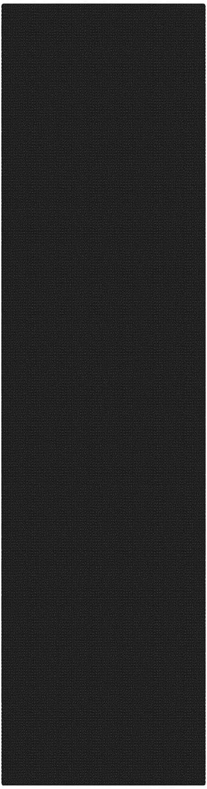 KOZYFLY Black Runners Rugs for Hallway 2.5'x10', Washable Runner Rug, Woven Non