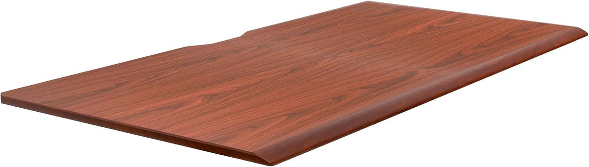 Mount-It! Premium Tabletop for Sit Stand Desktops (60" Wide, 29.5" Deep, 1" Thick), Standing Desk Top Only with Beveled Front Edge and Cable Management Cut-Out - Wood Table Top Slab in Hazelnut