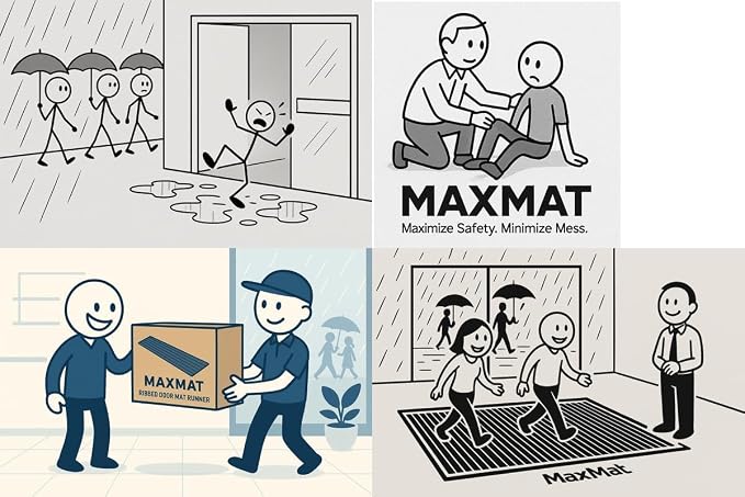 MaxMat® Large Rubber Doormat