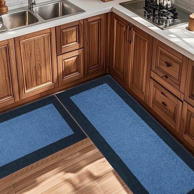 Machine Washable Runner Rug 24" x 84", Non Slip Kitchen Mat