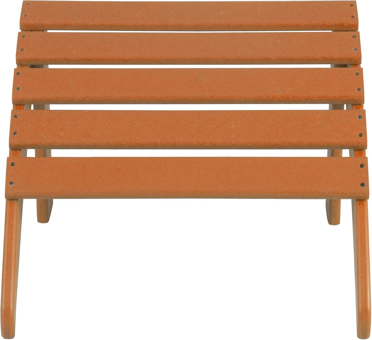 WO Home Furniture HDPE Folding Adirondack Ottoman, Orange