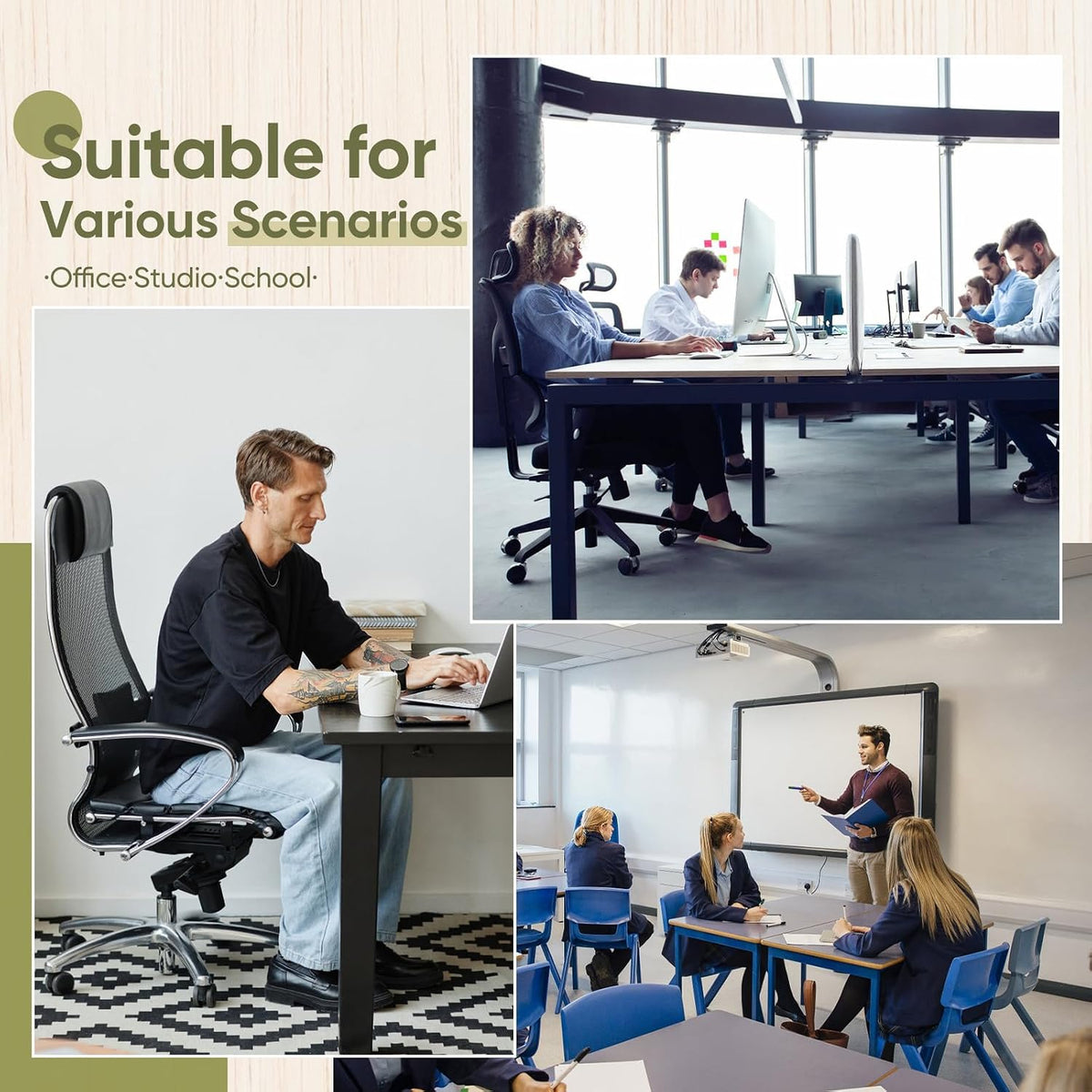 46" x 55" Glass Chair Mat for Carpet, 0.2" Thick Office Chair Mat