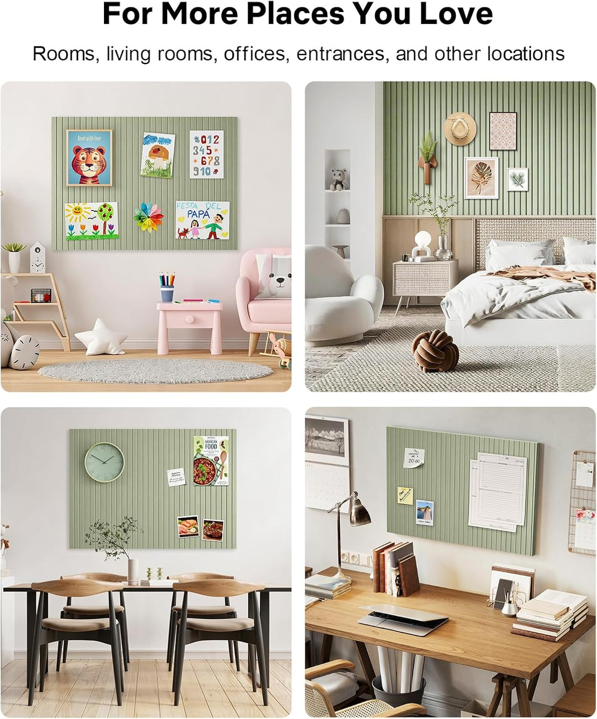 Cork Bulletin Board Tiles, Office Pin Board