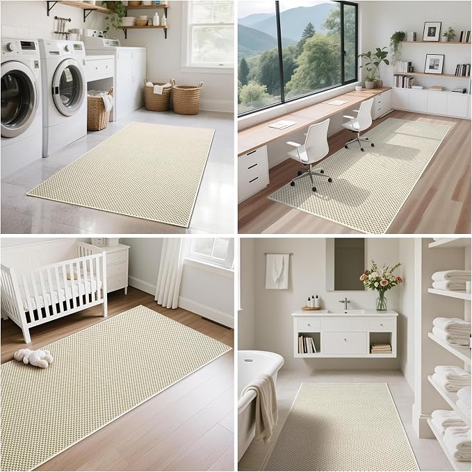 YDKGL 2x8 ft Hallway Runner Rug Extra Long Boho Woven Kitchen Runner Rugs Mat