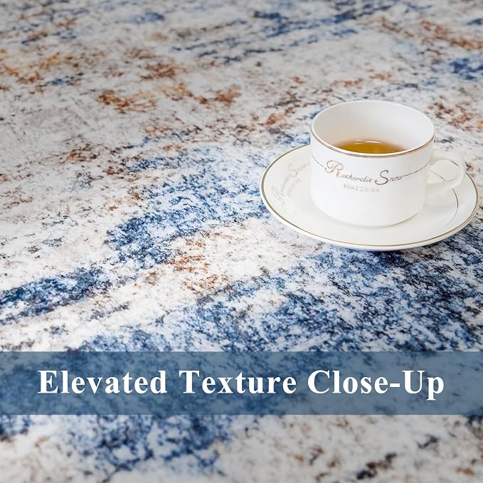 2x6 Washable Non-Slip Hallway Runner Rug – Modern Abstract Soft Carpet Runner