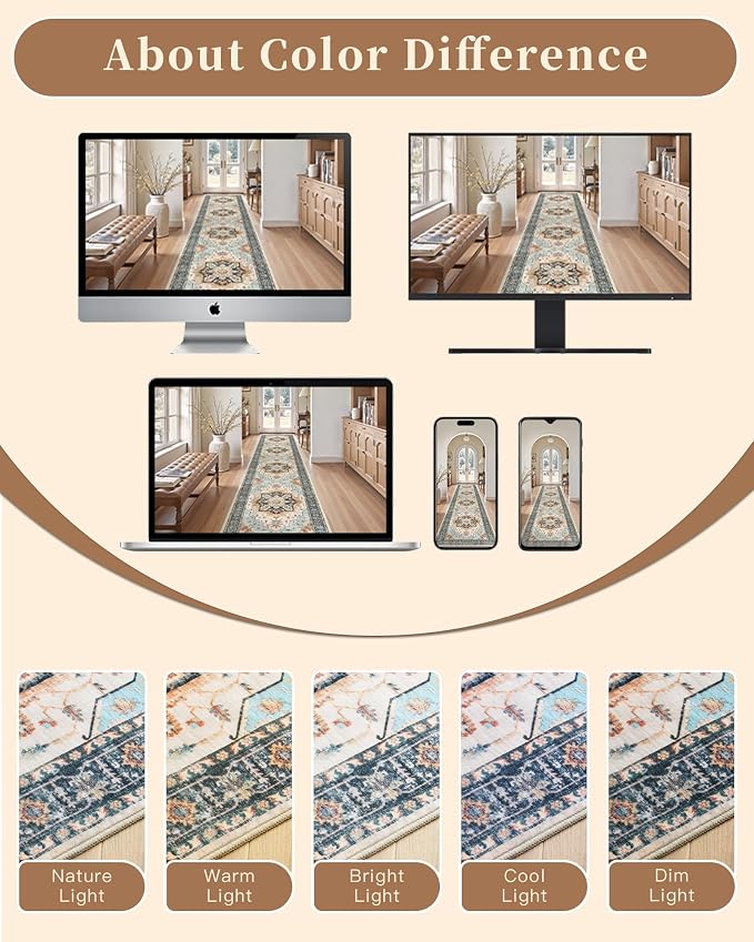 Madane Washable Runner Rug