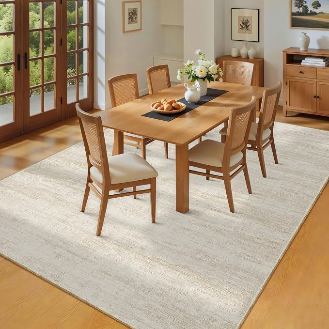 Area Rugs 9x12 for Living Room, Non-Slip Backing Machine Washable Rugs