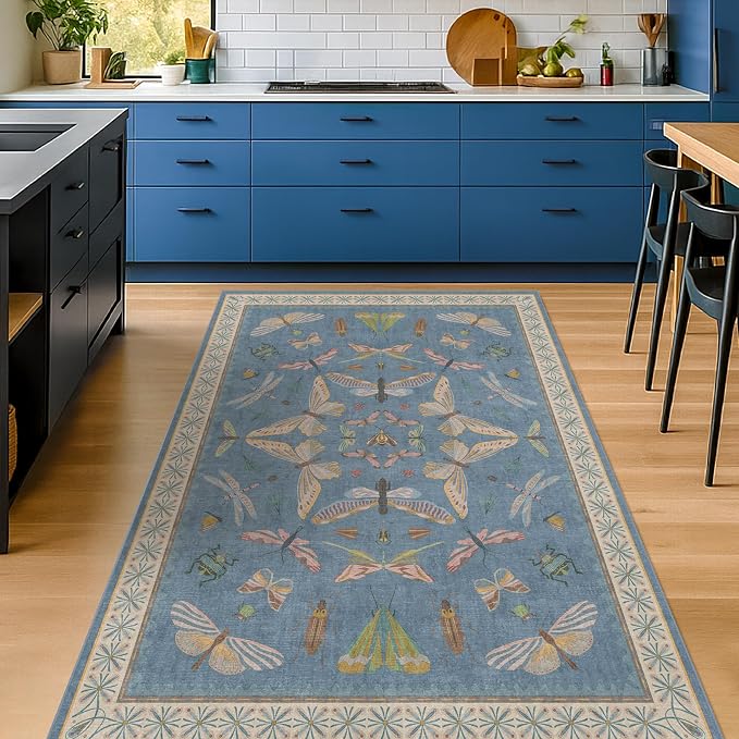 Washable 4x6 Small Rug for Living Room, Area Rug for Kitchen, Large Entryway
