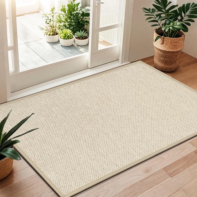 LEKEEPGO Door Mat 36"x59", Non Slip Door Mat Indoor Entrance, Rubber Backing