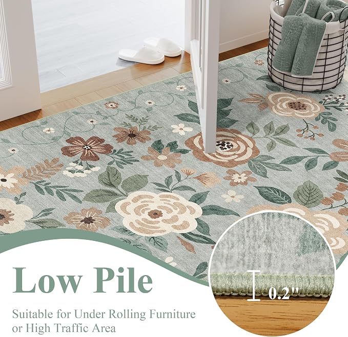 DUKINO Runner Rug, 2.6x8 Kitchen Rugs