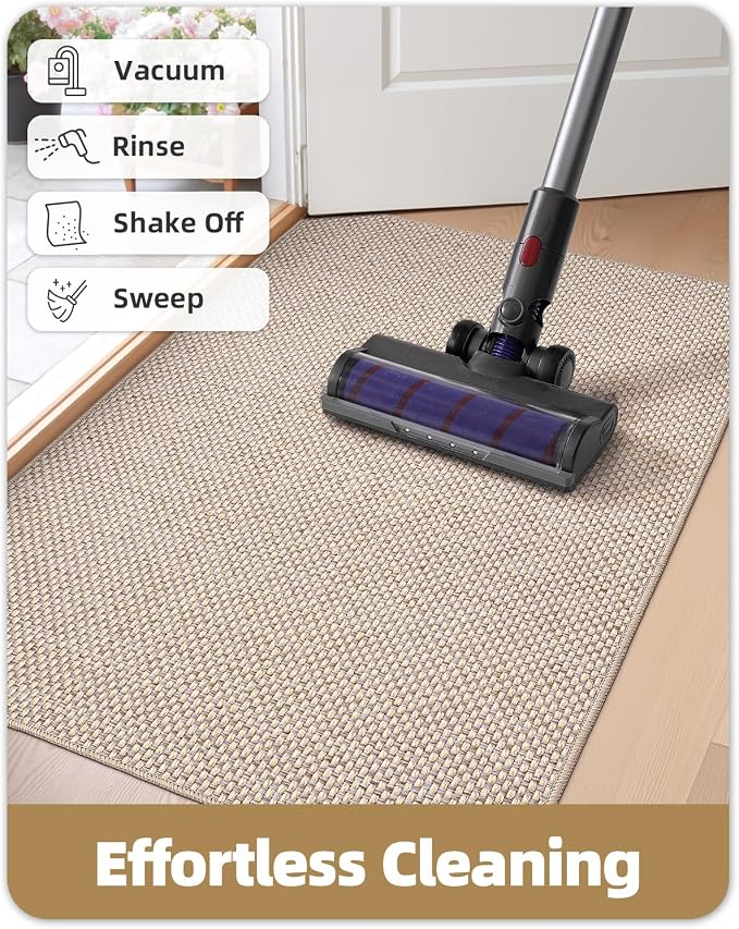 Color&Geometry Ultra-Thin Indoor Door Mat, Washable Doormat