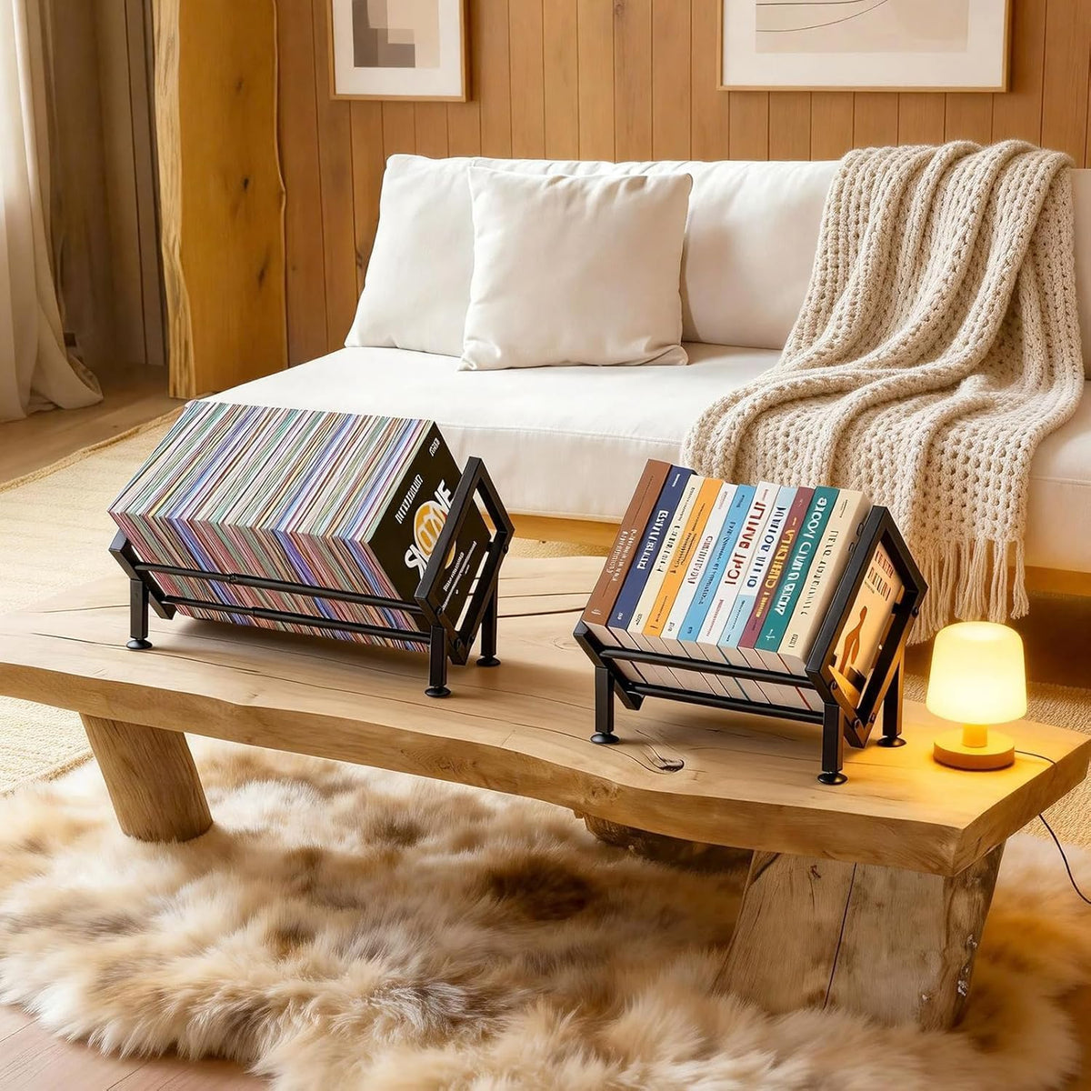 Expandable Desktop Bookshelf Organizer, Metal Small Tabletop Book Rack