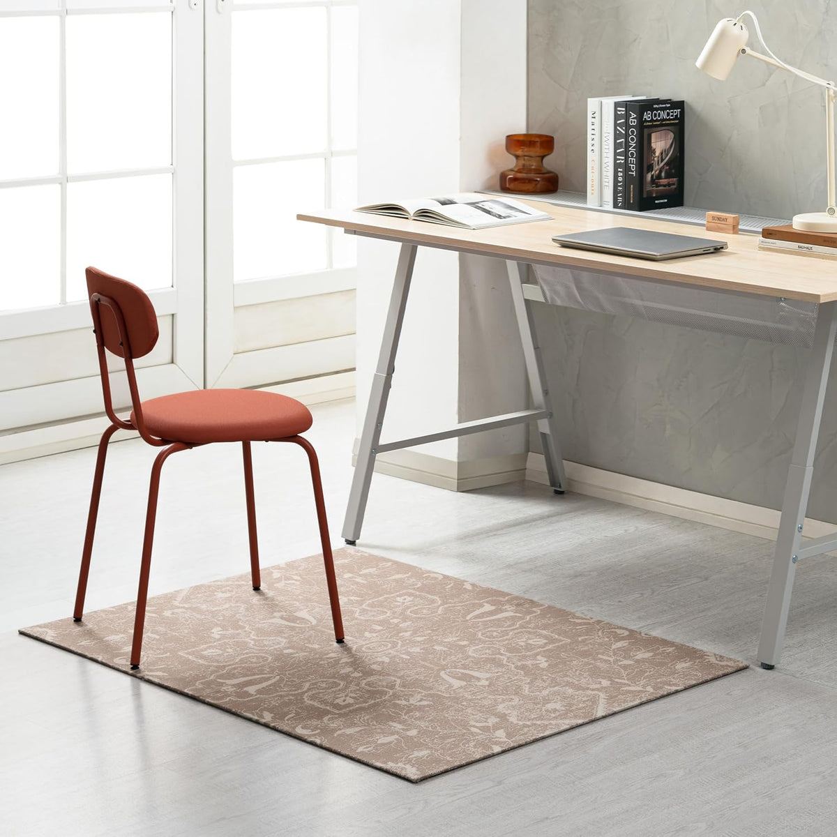 Anji Mountain 48" x 36" Rug'd Office Chair Mat for Carpet & Hardwood Floor