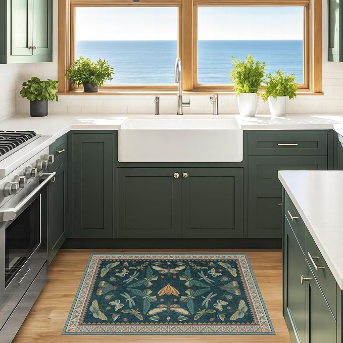 Hazo Haus Emerald Green Entry Rugs