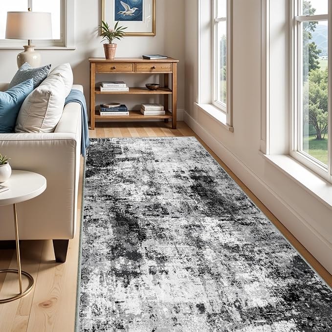 5x12 Runner Rug for Wide Hallway: Long Washable Runners for Entryway Living