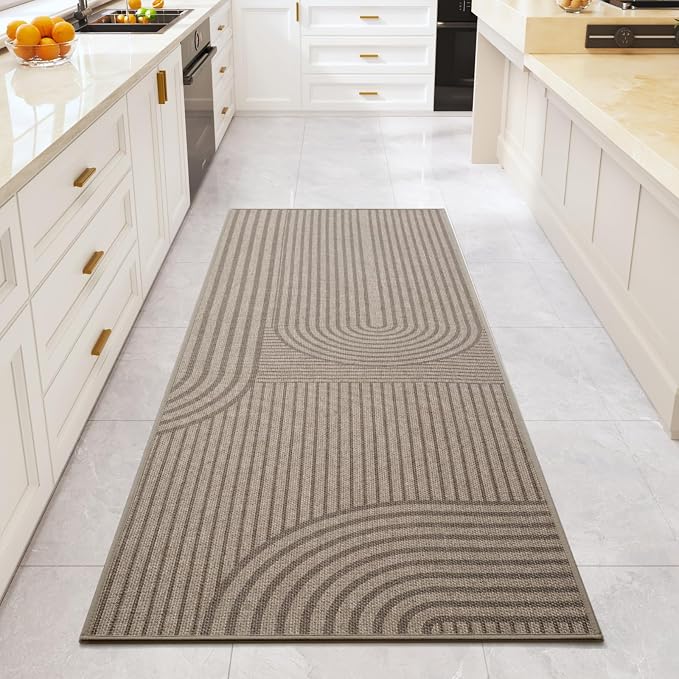 Front Door Mat 24''x71'', Absorbent Washable Non Slip Indoor Runner, Easy Clean