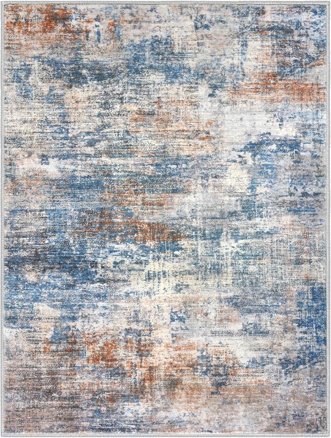 IOHOUZE Abstract Area Rug 3x4 Ft Washable Rugs