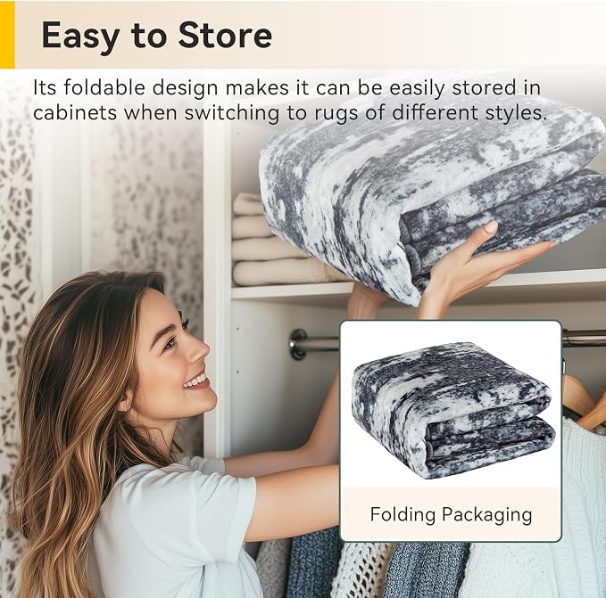 RELEANY Washable Area Rugs 2'x6' Non-Slip Modern Abstract Soft