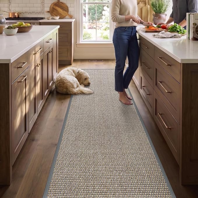 DEX Hallway Runner Rug 2x6, Non Slip Rubber Backing Inside Entryway Carpet