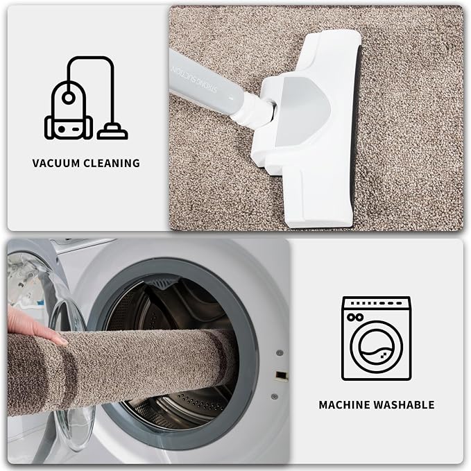 PURRUGS Dirt Trapping Door Mat 24" x 70", Non-Slip Machine Washable Entryway Rug