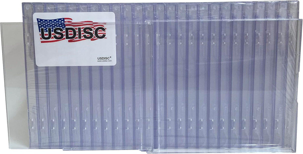 USDISC Calendar Display Case Standard 10.4mm, Clear, Pack of 50