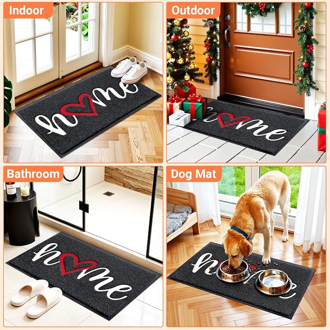 StepLively Door Mat Home Welcome Mats Outdoor and Indoor, Heavy-Duty