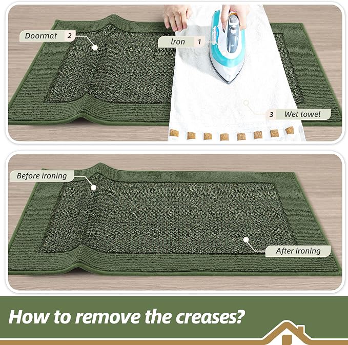 BEQHAUSE Indoor Door Mat 20" x 48", Dirt Trapper Door Mats Non-Slip Entryway