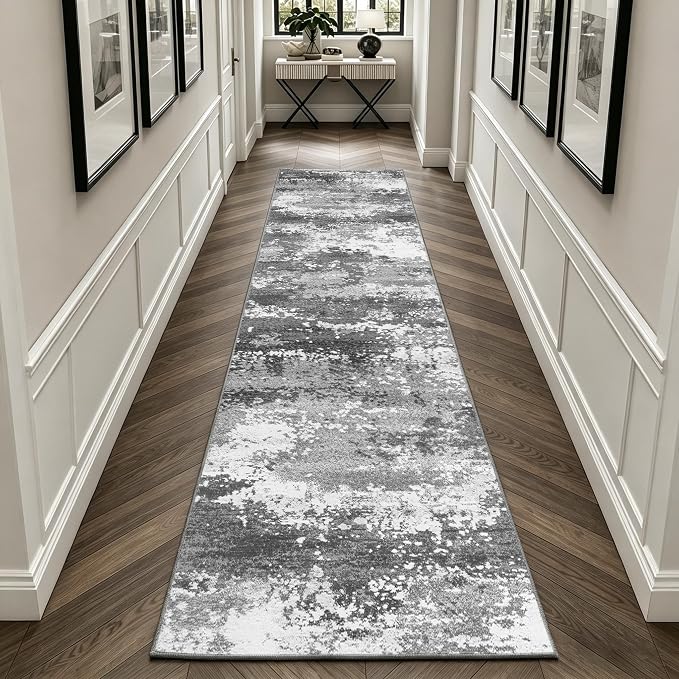 12 FT Extra Long Runner Rug for Hallway Washable, 2.6x12 Large Kitchen Floor