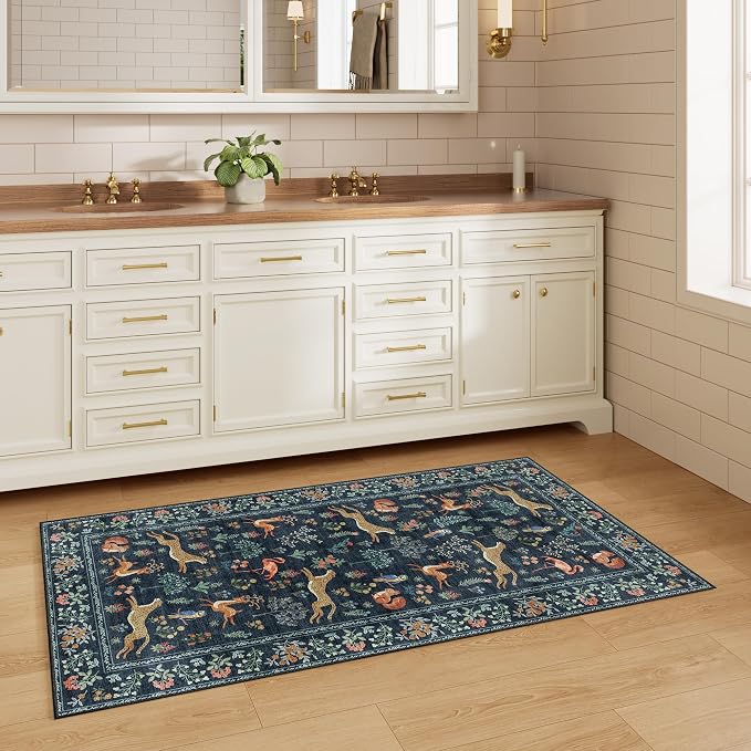 DUKINO 2x4 Rug for Hallway, Washable Kitchen Runner Rug