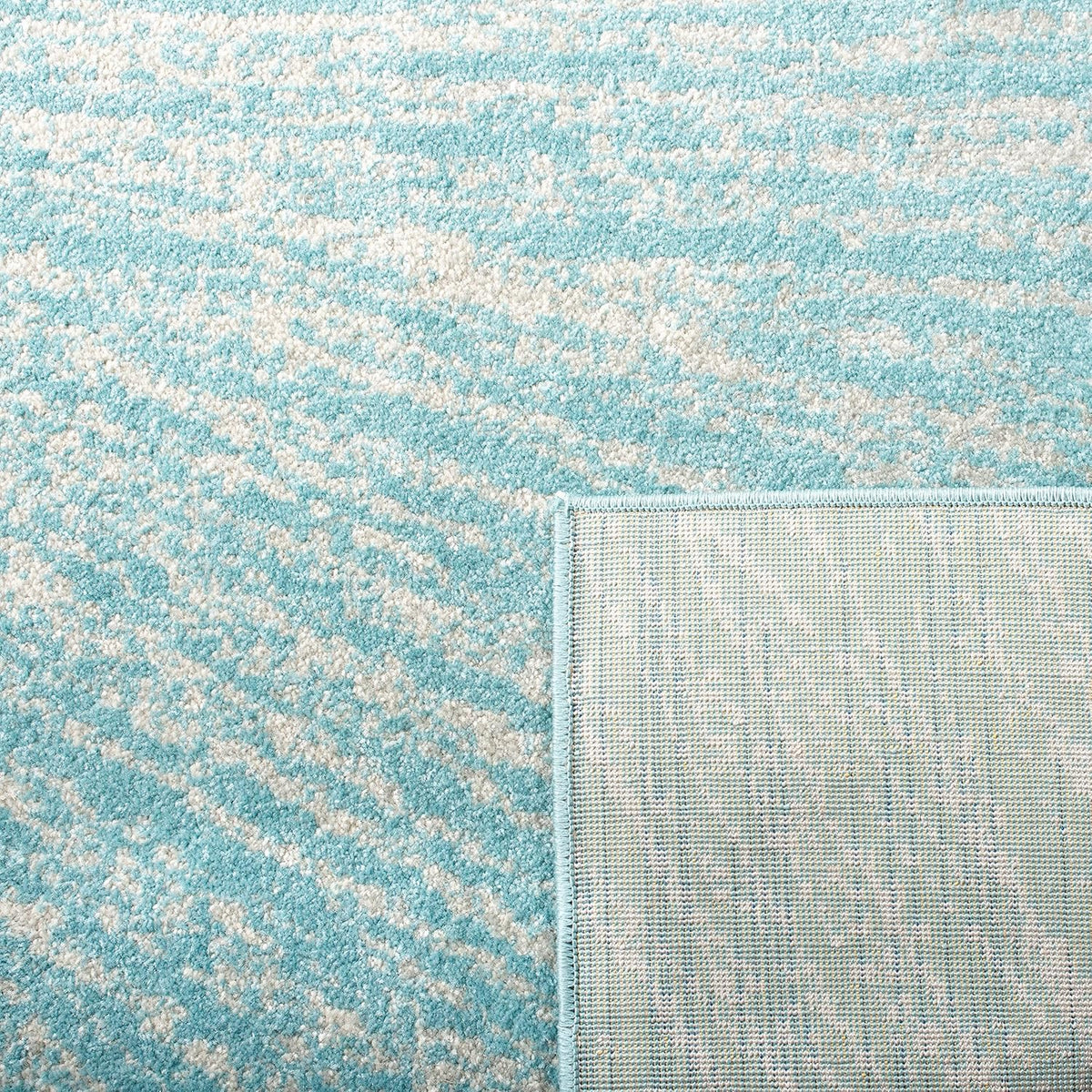 SAFAVIEH Evoke Area Rug 3'x5', Modern Aqua & Ivory EVK228J