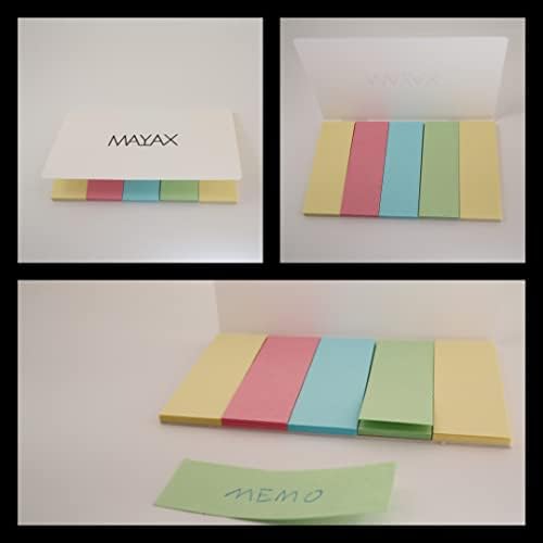 MAYAX Pilot juice up 05 Retractable Gel Ink Pen Ultra Fine Point, Black Ink, 5 Pens & 10 Refills, Original Sticky Notes (0.5mm, Millimeters)