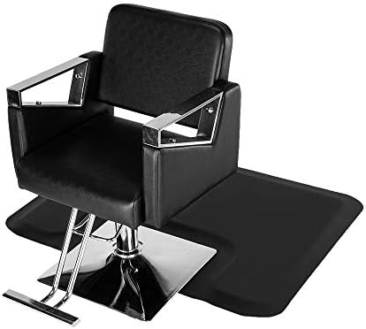 OmySalon 3' x 4' Barber Floor Mat Anti Fatigue for Stylist Standing, 1/2'' Thick Comfort Matt Square Base for Salon Styling Chair, Hair Cutting Hairdressing Beauty Equipment