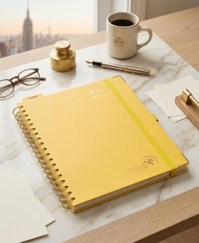 POPRUN Agenda 2026-2027, 8" x 10" Weekly Planner, Daily Appointment Book