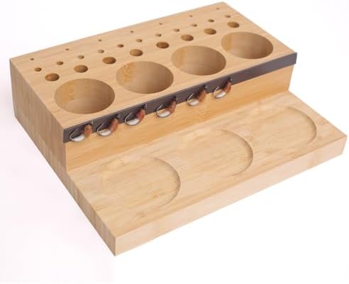 Raprance Wooden Fly Tying Fishing Kit Organizer Fly Tying Tool Caddy Desktop Storage Rack