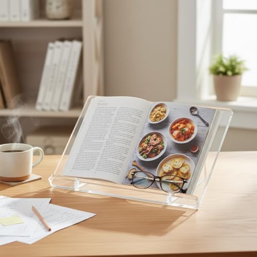 Azar Displays - 515500 - Deluxe Acrylic Book Stand Holder 1/2" Thick, Size: 18" x 12" x 5"