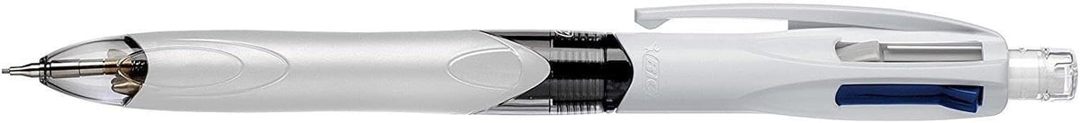 BIC 4 Colours Multifunctional Ballpoint Pen and HB Pencil Combo - Set of 12 - All in One Writing Instrument with Built in Eraser