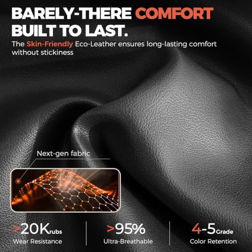 GTPLAYER Gaming Chair with Footrest, 350LBS Big and Tall Office Chair, Ergonomic High Back Lumbar Support and Recliner for Back Pain Relief, Black