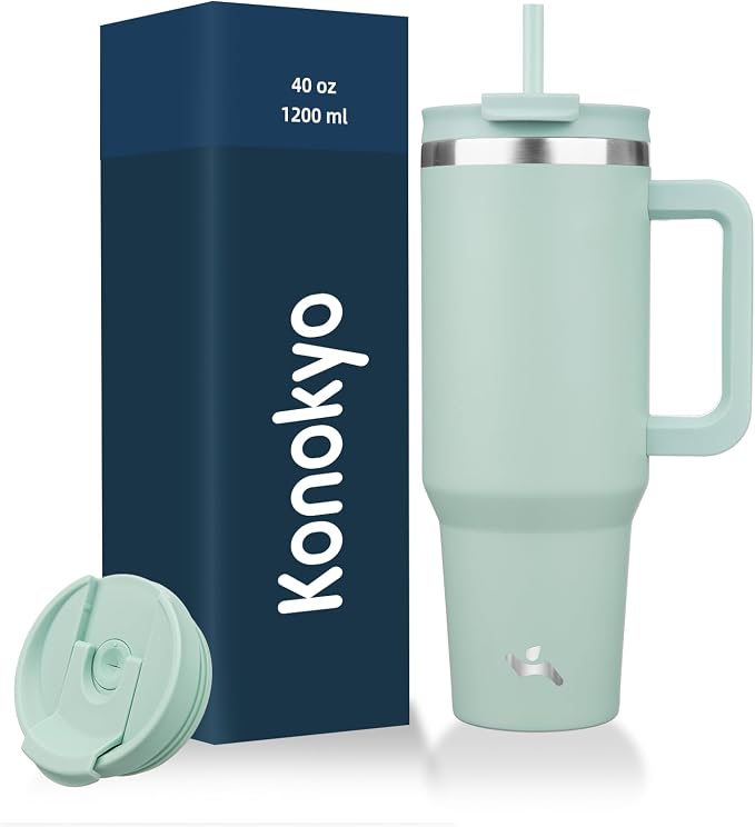 Konokyo 40 oz Insulated Tumbler Water Bottle