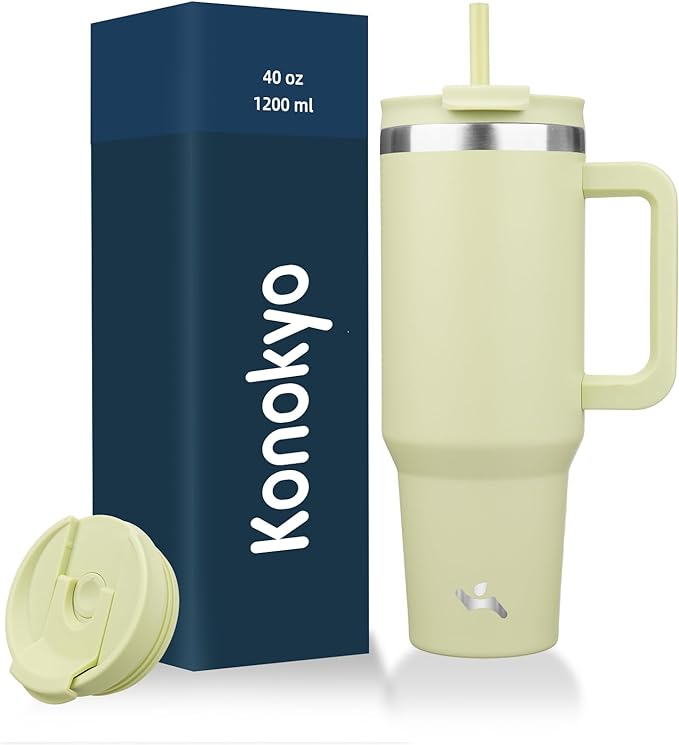 Konokyo 40 oz Insulated Tumbler Water Bottle