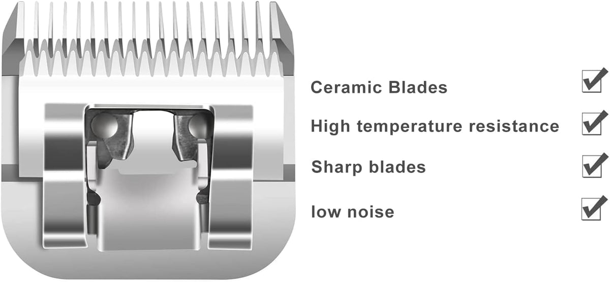 Dog Grooming Ceramic Blades Set,Compatible with Andis,Oster A5,Wahl KM10